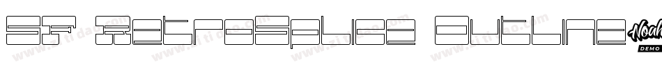 SF RetroSplice Outline字体转换